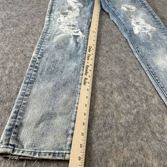 American Eagle Jeans Mens 29x30 Airflex Distressed Light Wash‎ - Picture 2 of 16